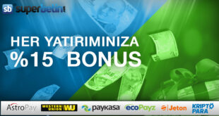 Superbetin Yatırım Bonusları