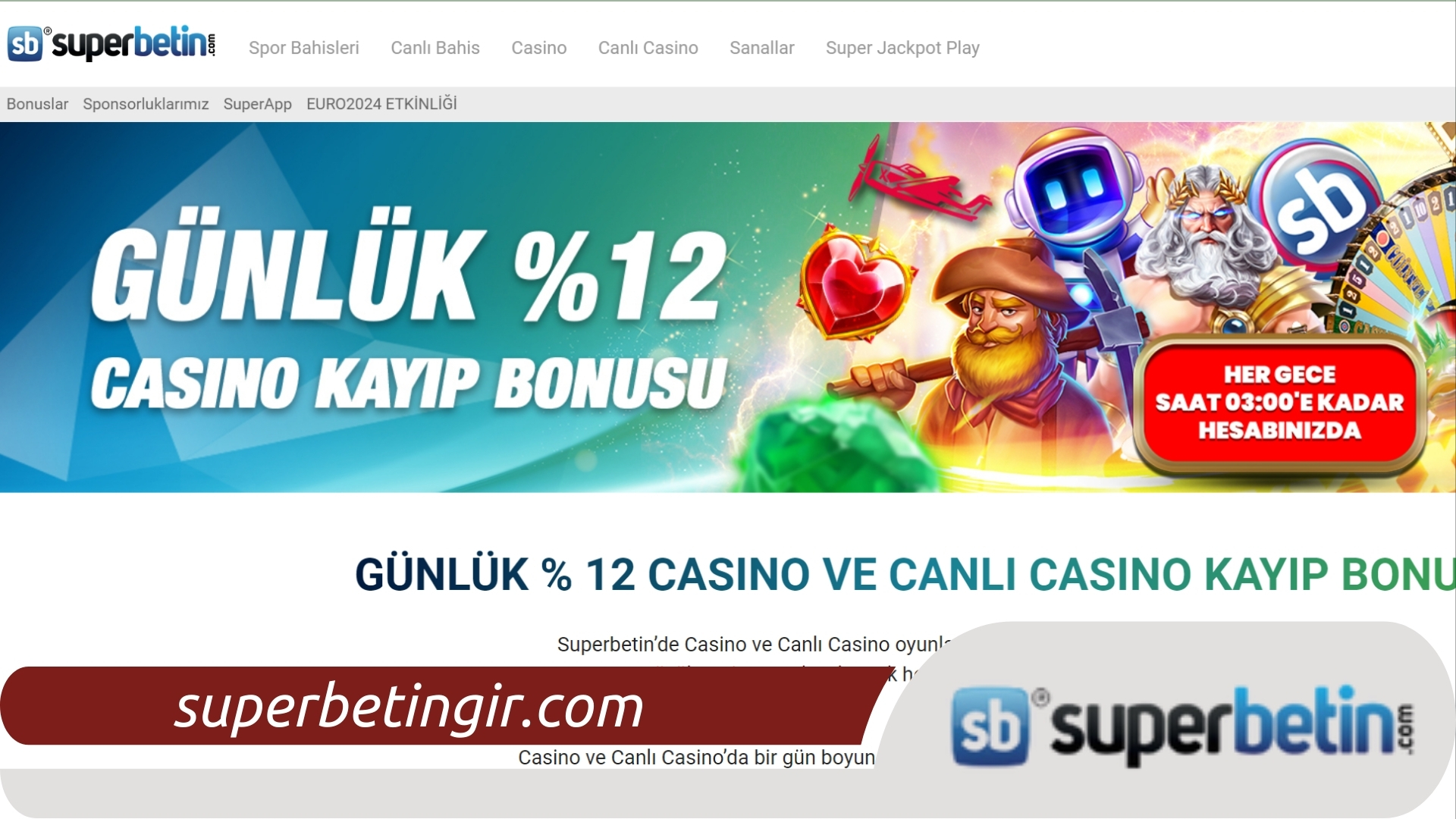 Superbetin Bonus Kodu